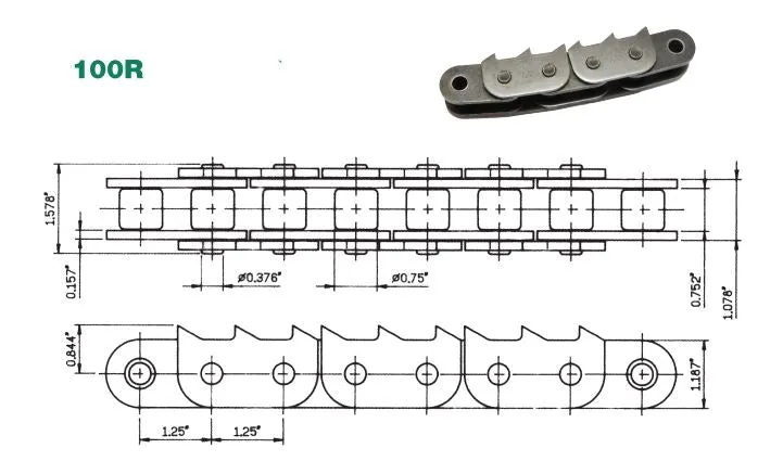 #100-1 Slasher Sharp Top Chain x 10ft