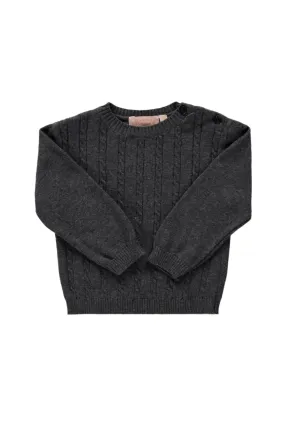 1260-Pullover Heathered Charcoal Toddler & Youth Sweater
