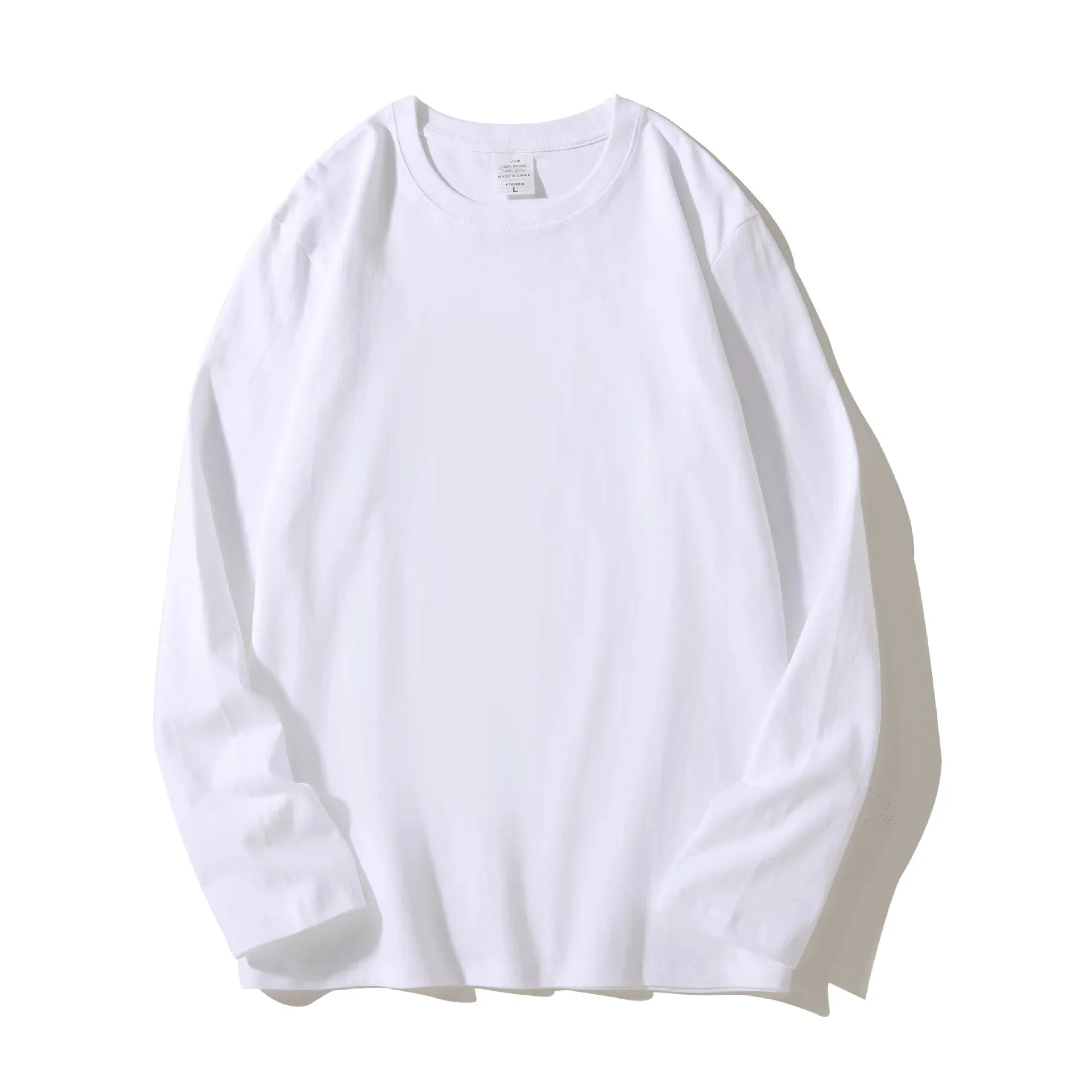 2024 Long Sleeve Men's T Shirt-Solid Color Cotton Tops