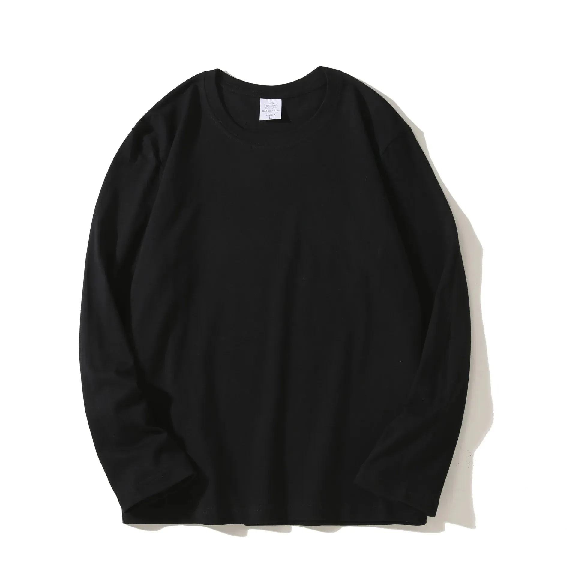 2024 Long Sleeve Men's T Shirt-Solid Color Cotton Tops