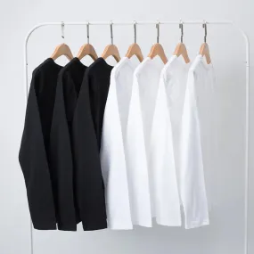 2024 Long Sleeve Men's T Shirt-Solid Color Cotton Tops