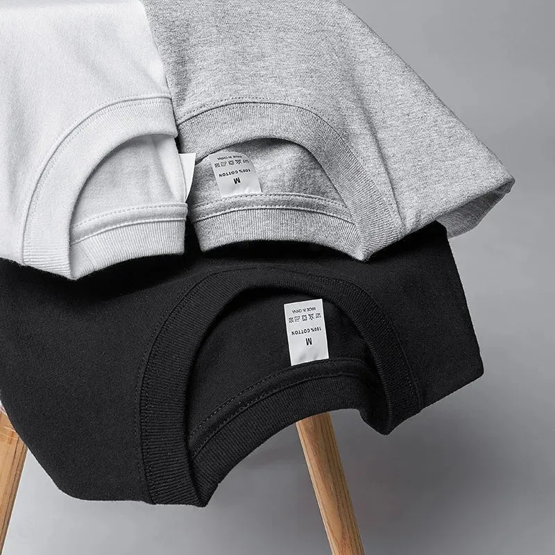 2024 Long Sleeve Men's T Shirt-Solid Color Cotton Tops
