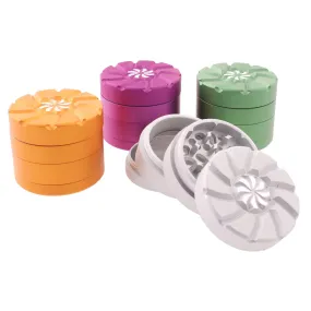 4 Part 50mm Metal Grinder - Die Cut Satin Finish