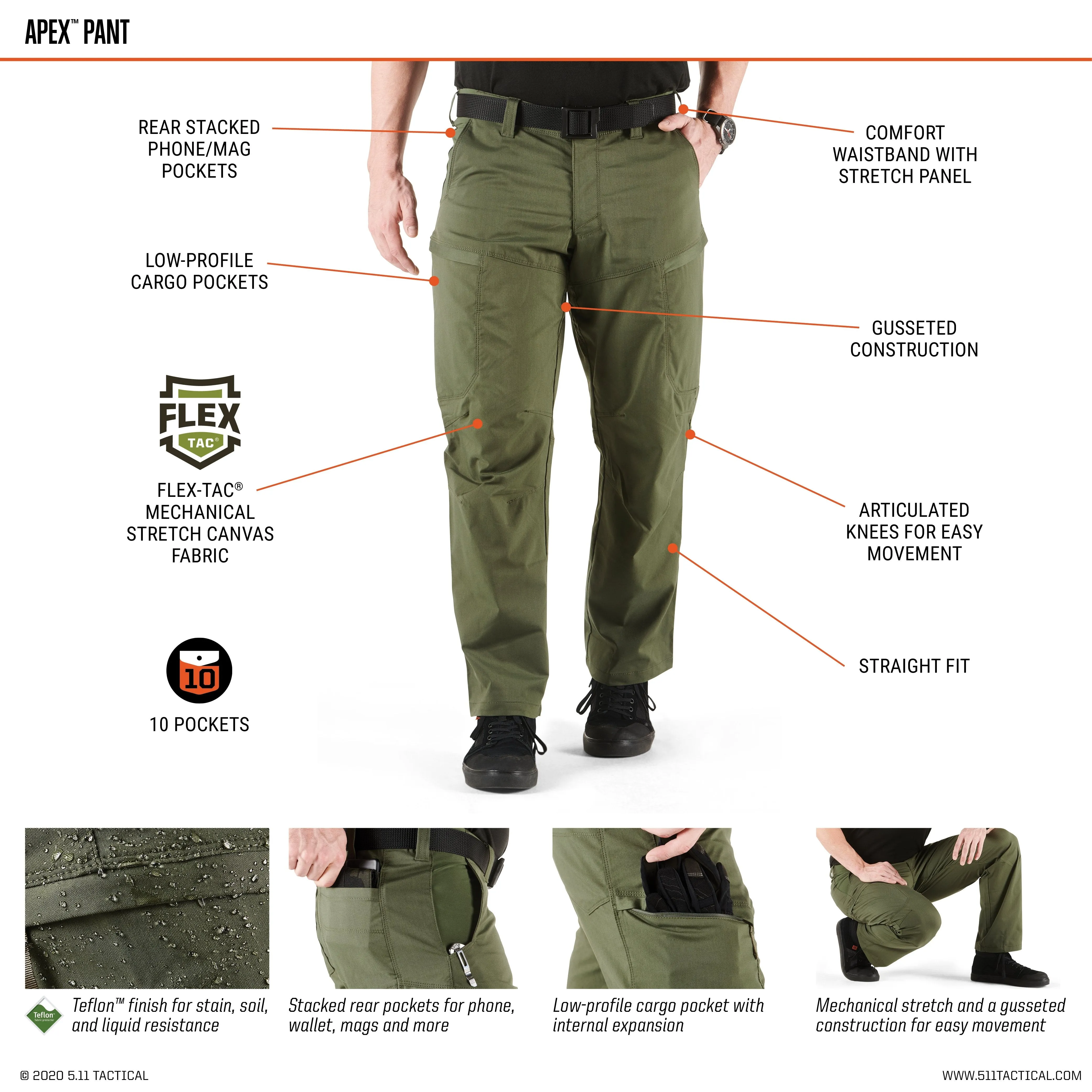 5.11 Tactical Covert Apex Pant Storm