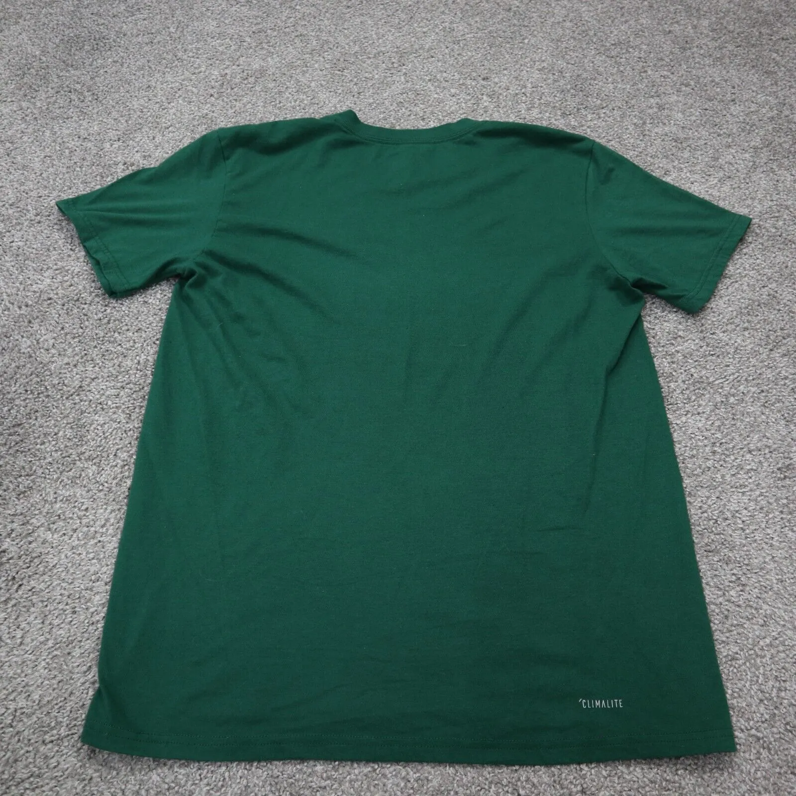 Adidas Mens Sports Performance T Shirt Short Sleeves Round Neck Green Size S