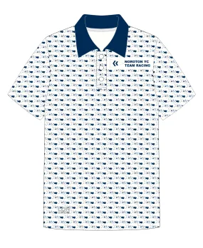 ADULT POLO SHIRT TOP SHORT SLEEVE BLUE | NOROTON YC
