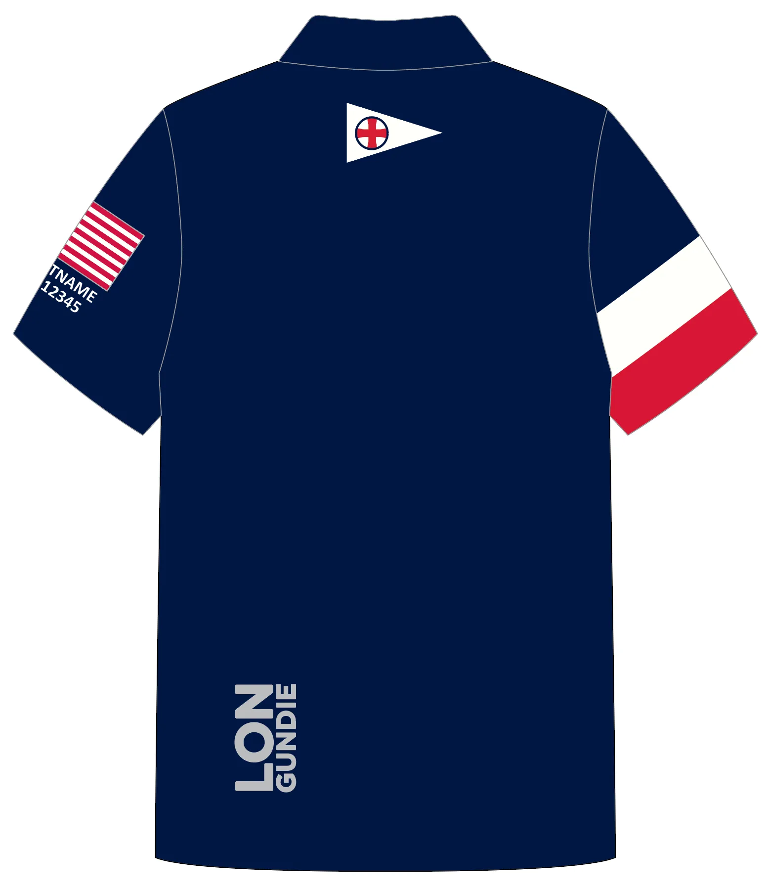 ADULT POLO SHIRT TOP SHORT SLEEVE NAVY | EAU GALLIE YACHT CLUB | PSNLZ'D