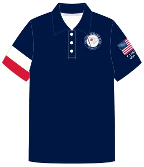 ADULT POLO SHIRT TOP SHORT SLEEVE NAVY | EAU GALLIE YACHT CLUB | PSNLZ'D