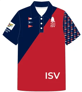 ADULT POLO SHIRT TOP SHORT SLEEVE RED | US VIRGIN ISLAND|S | PSNLZ'D