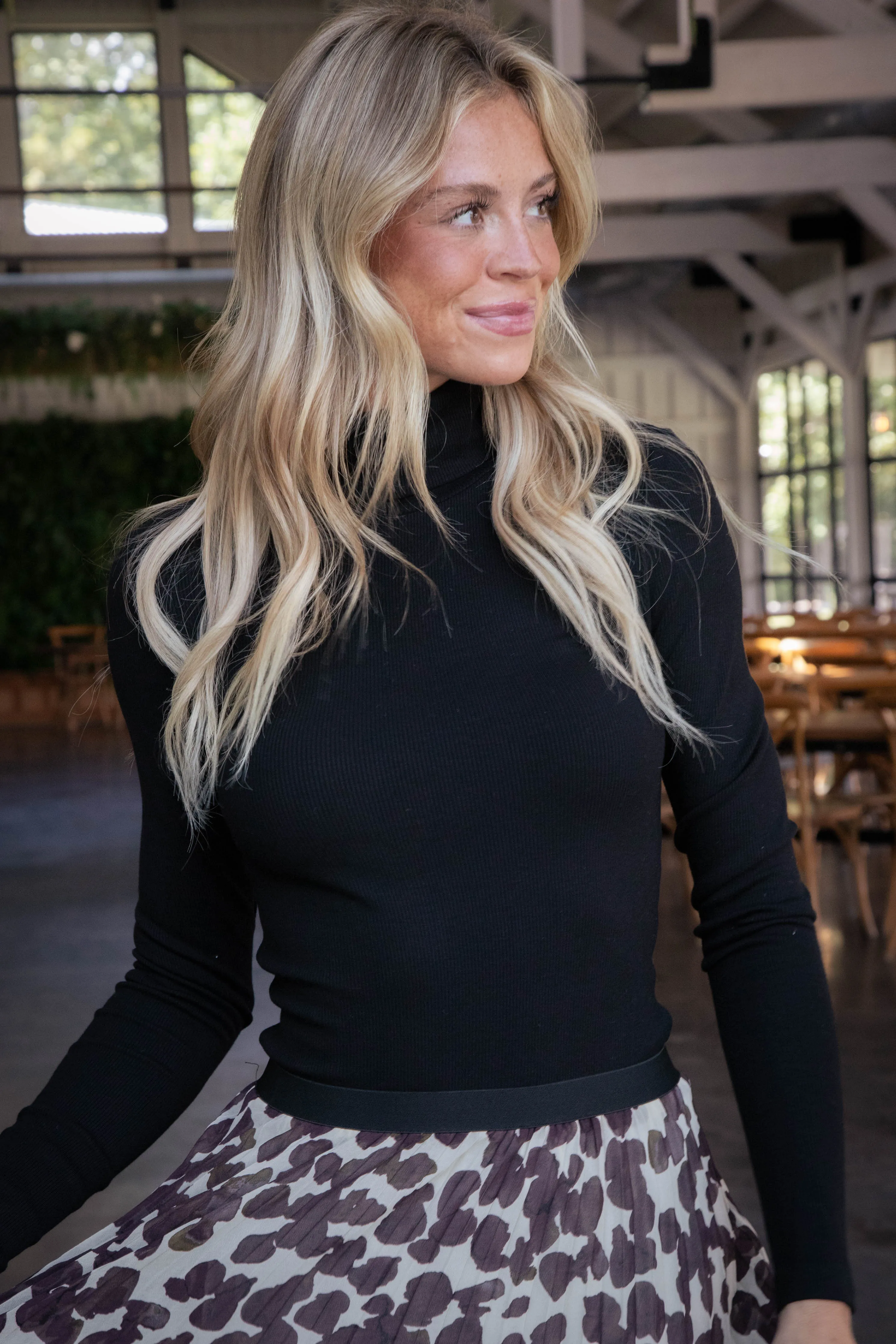 Andi Essential Turtleneck, Black | Sanctuary