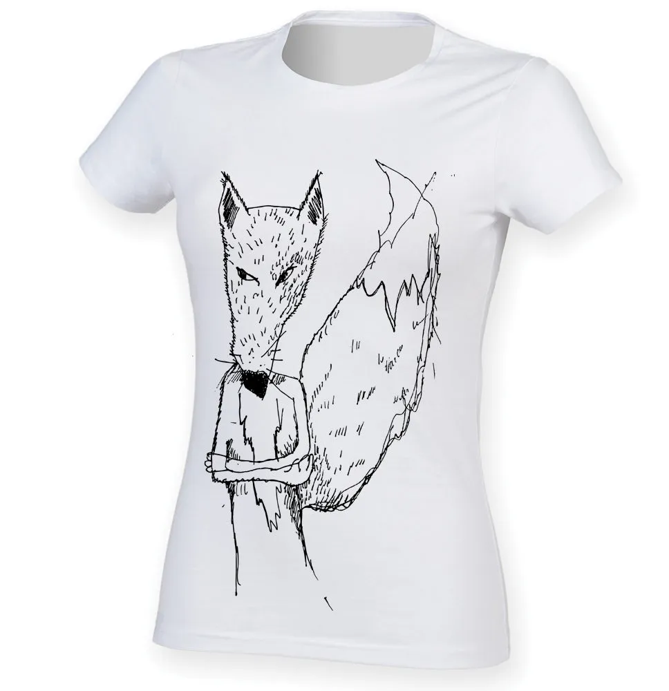 Annoyed fox women t-shirt