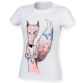 Annoyed fox women t-shirt