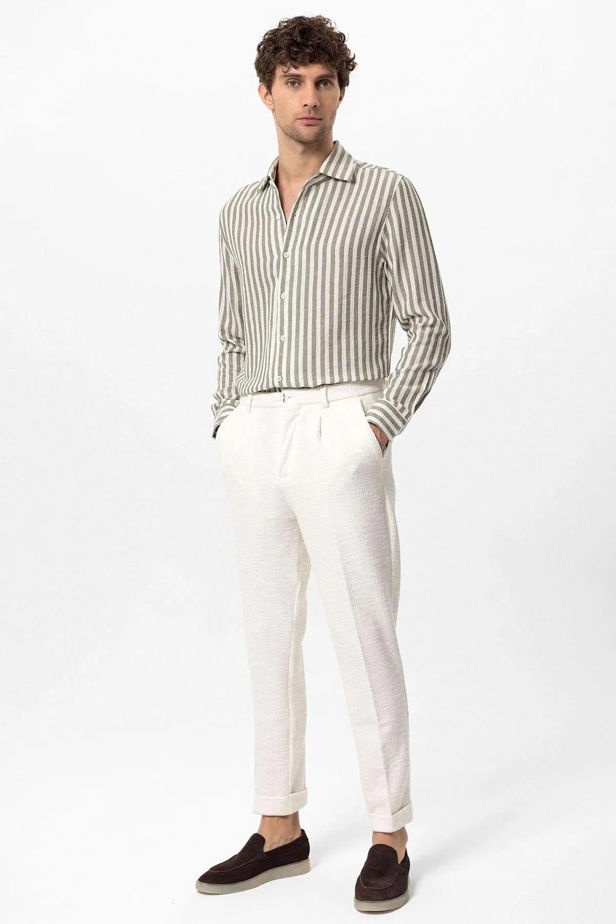 ANT Contrast Striped Men's Shirt - Nueva Rosita