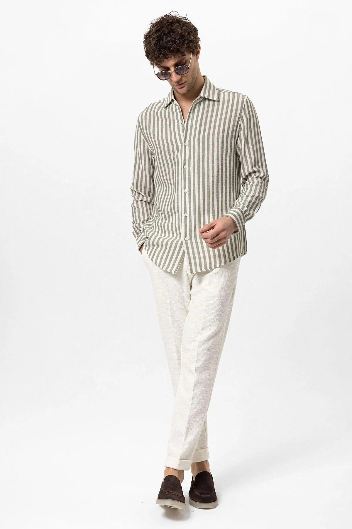 ANT Contrast Striped Men's Shirt - Nueva Rosita