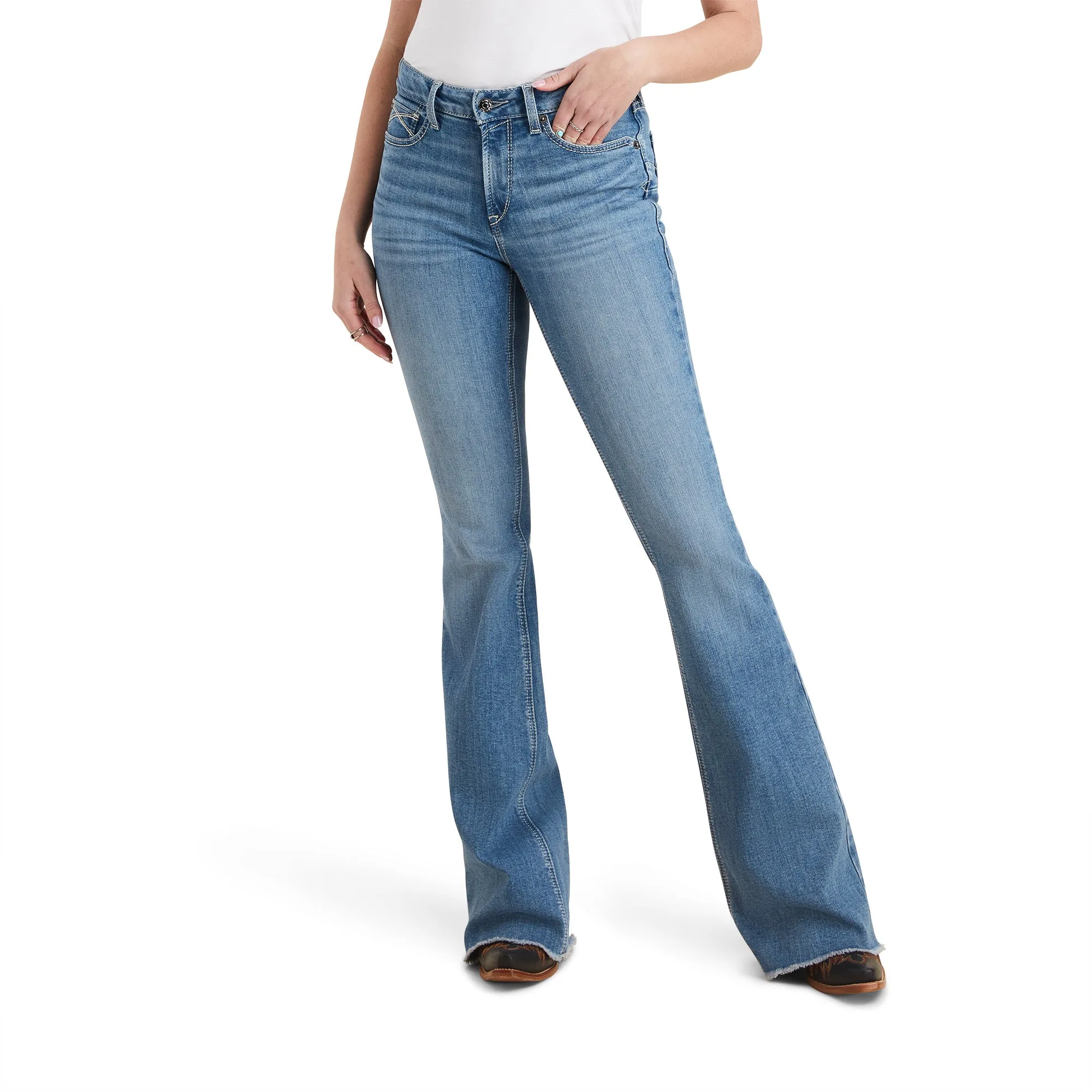 Ariat Women R.E.A.L. High Rise Annie Flare Jean