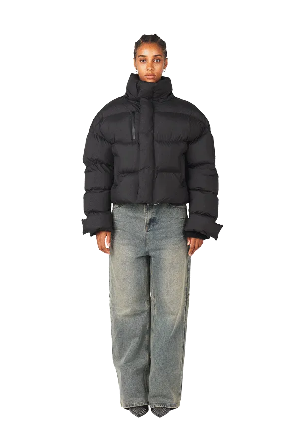 Ash Black Puffer Jacket