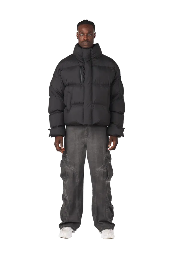 Ash Black Puffer Jacket