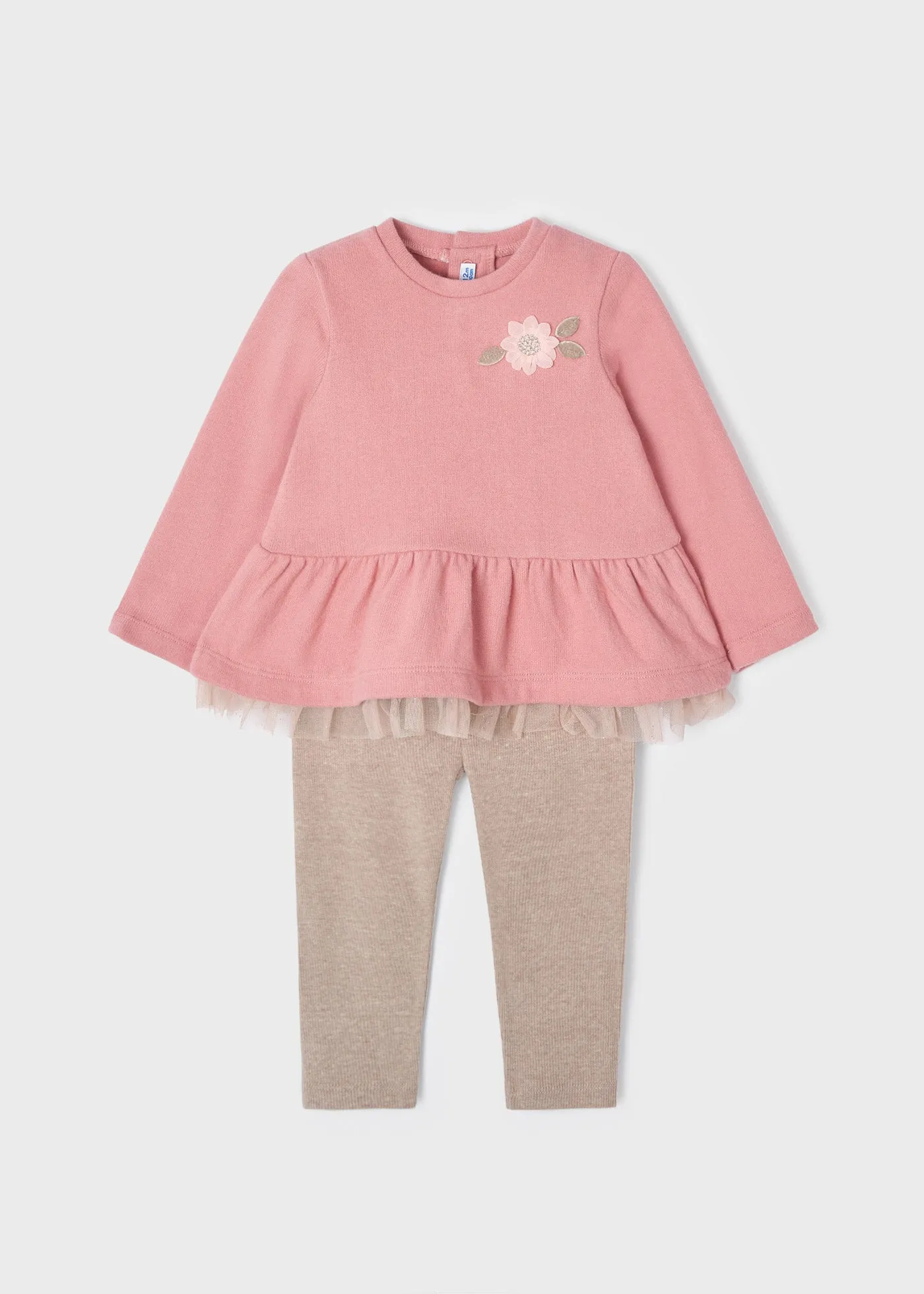 Baby Girls Knit Leggings & Top Set | Mayoral