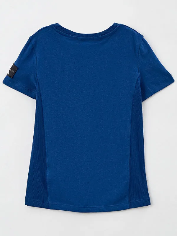 Badge Rib Fitted Top