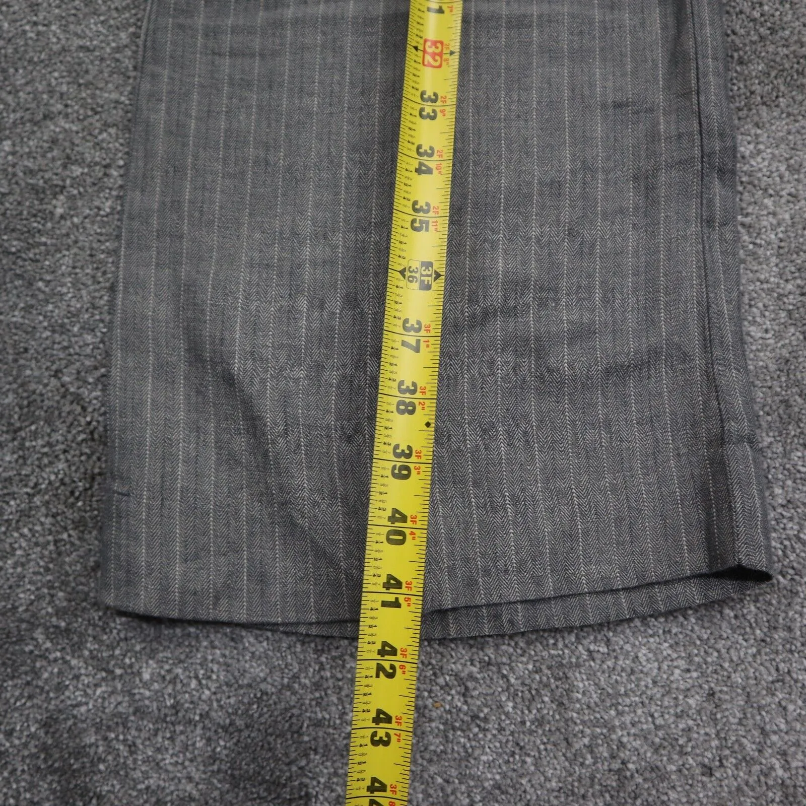Banana Republic Womens Chino Dress Pant Wide Leg Mid Rise Pockets Gray Size 4