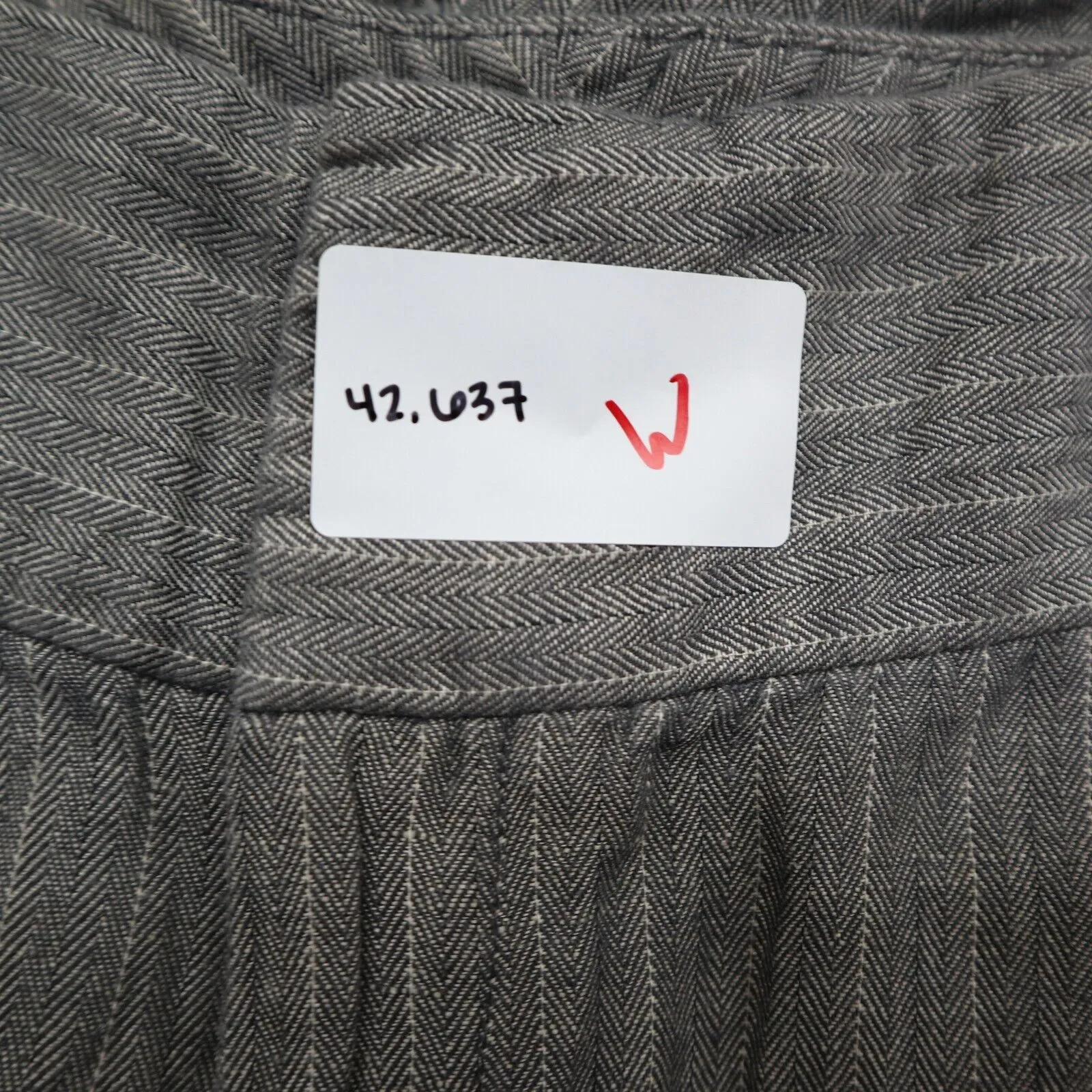 Banana Republic Womens Chino Dress Pant Wide Leg Mid Rise Pockets Gray Size 4