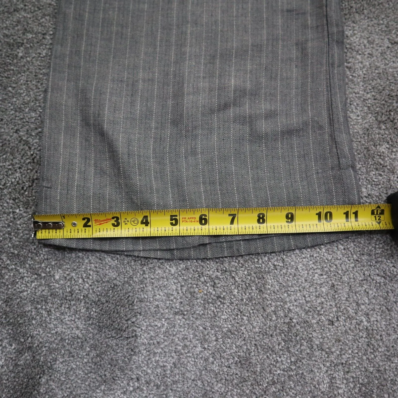 Banana Republic Womens Chino Dress Pant Wide Leg Mid Rise Pockets Gray Size 4