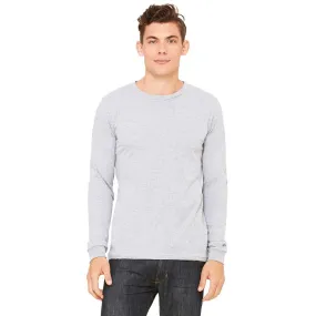 Bella   Canvas Men's Athletic Heather Jersey Long-Sleeve T-Shirt