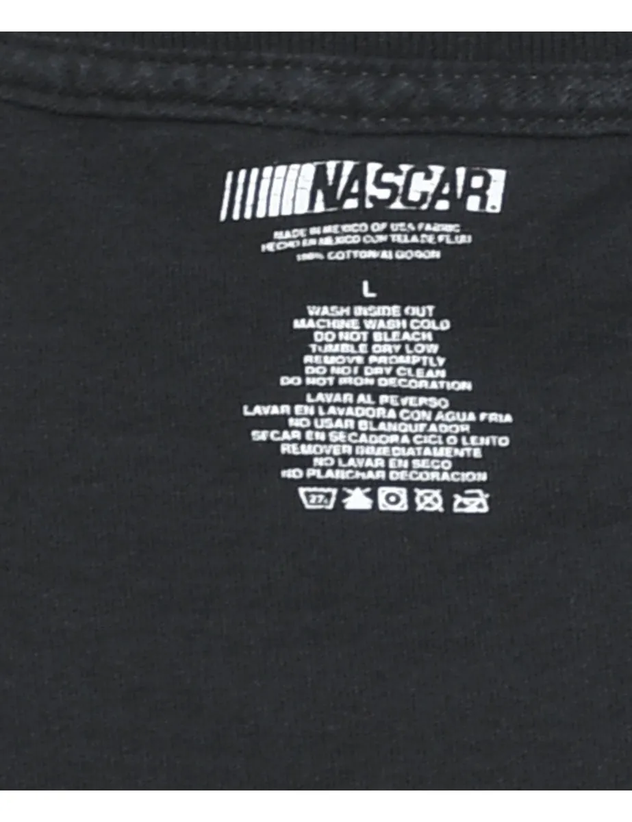 Black & Blue #14 NASCAR Design Tony Stewart T-Shirt - L