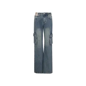 Blue Multi-Pocket Jeans