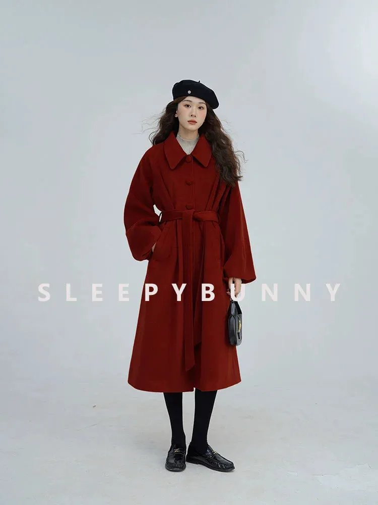 Bordeaux Wool Coat