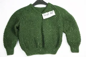 Boys Green Wool Pullover - 26" by Roberta Sturgeon