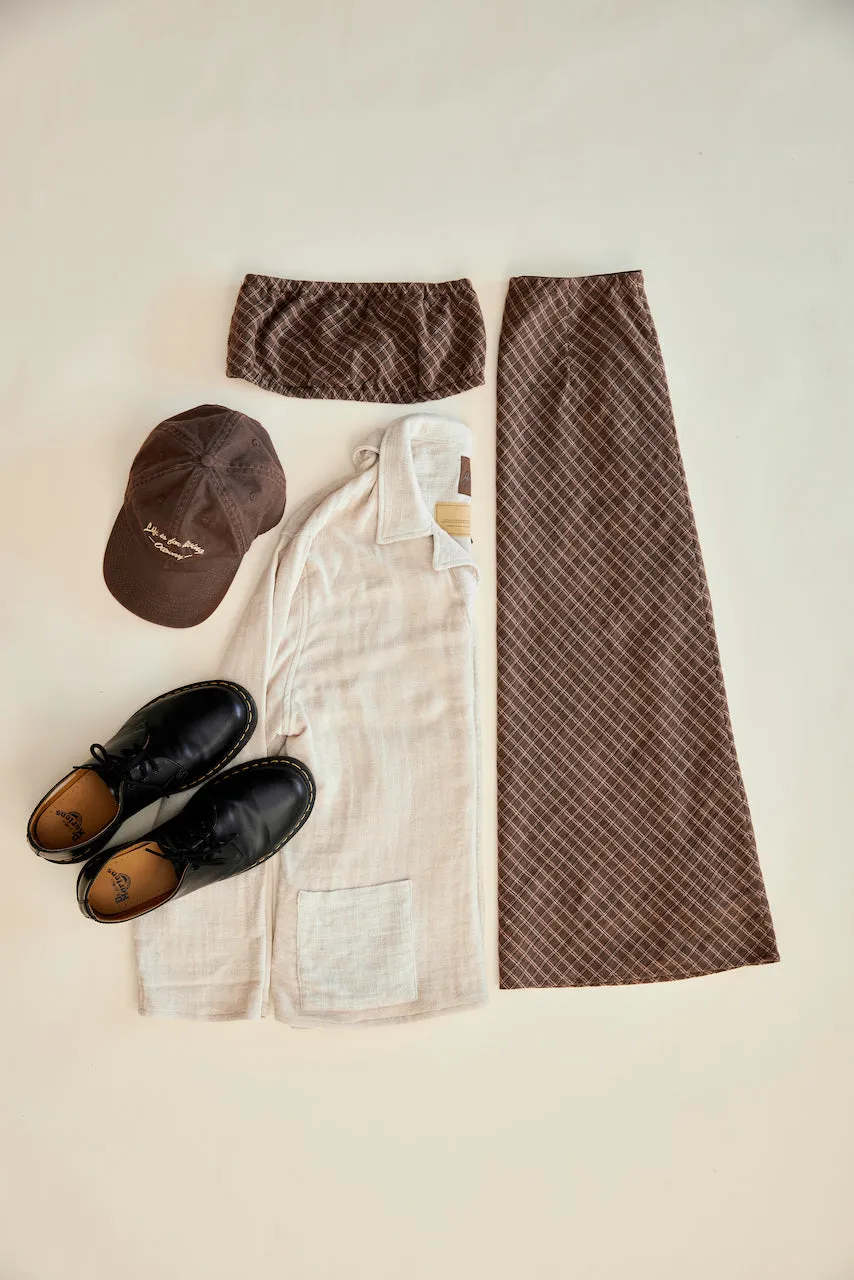 Brodie - Plaid Crop Top