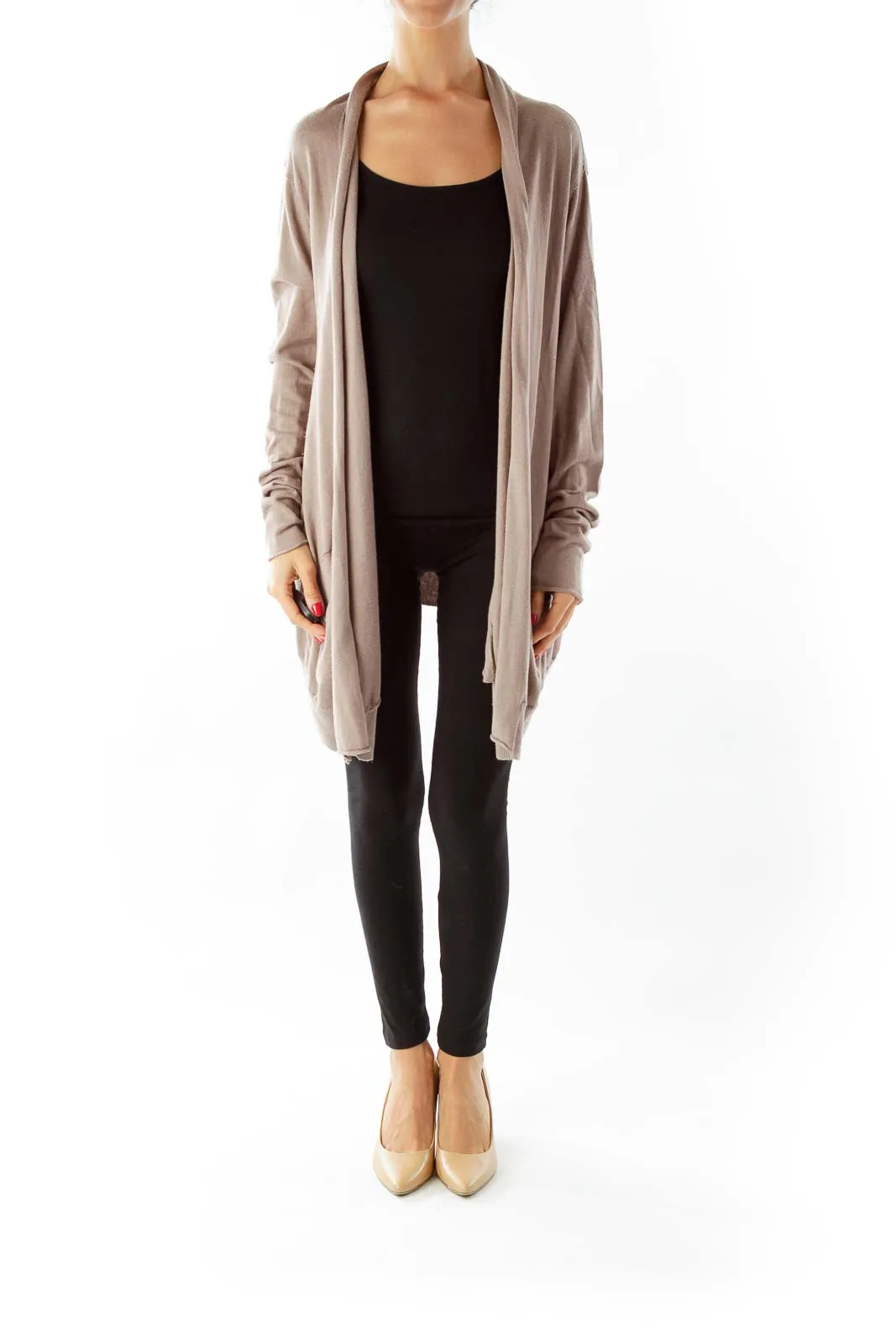 Brown Knit Top