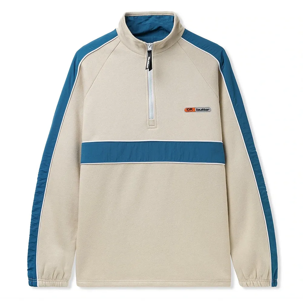 BUTTER GOODS MOTION 1/4 ZIP PULLOVER SAND