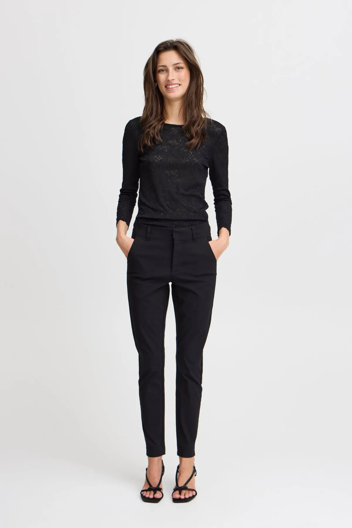 BYDIXI CHINO PANTS Bengalin - Black