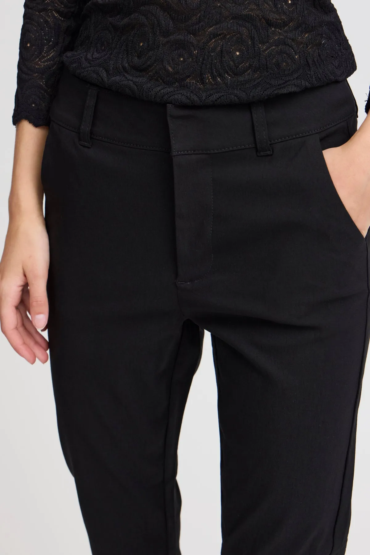 BYDIXI CHINO PANTS Bengalin - Black
