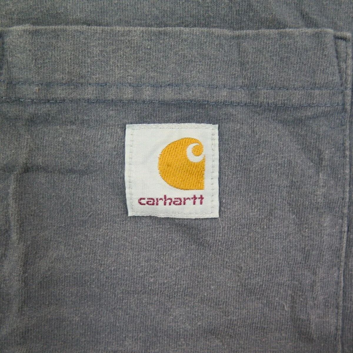 Carhartt Shirt Men 2XL Gray Crew Neck Loose Fit Lightweight Outdoor Short Sleeve