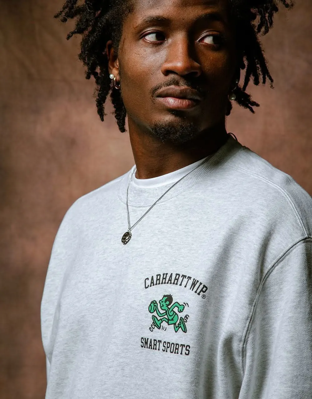 Carhartt WIP Smart Sports Sweatshirt - Ash Heather