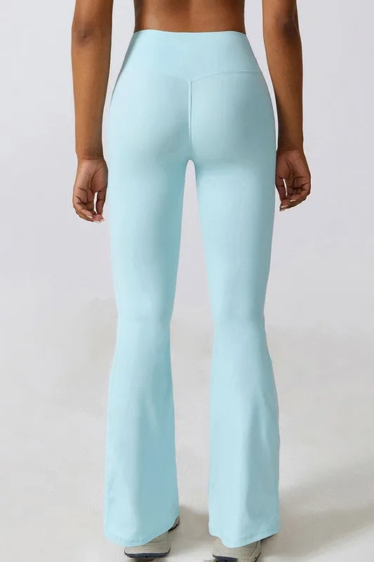 Casual buttock lift yoga flared pants