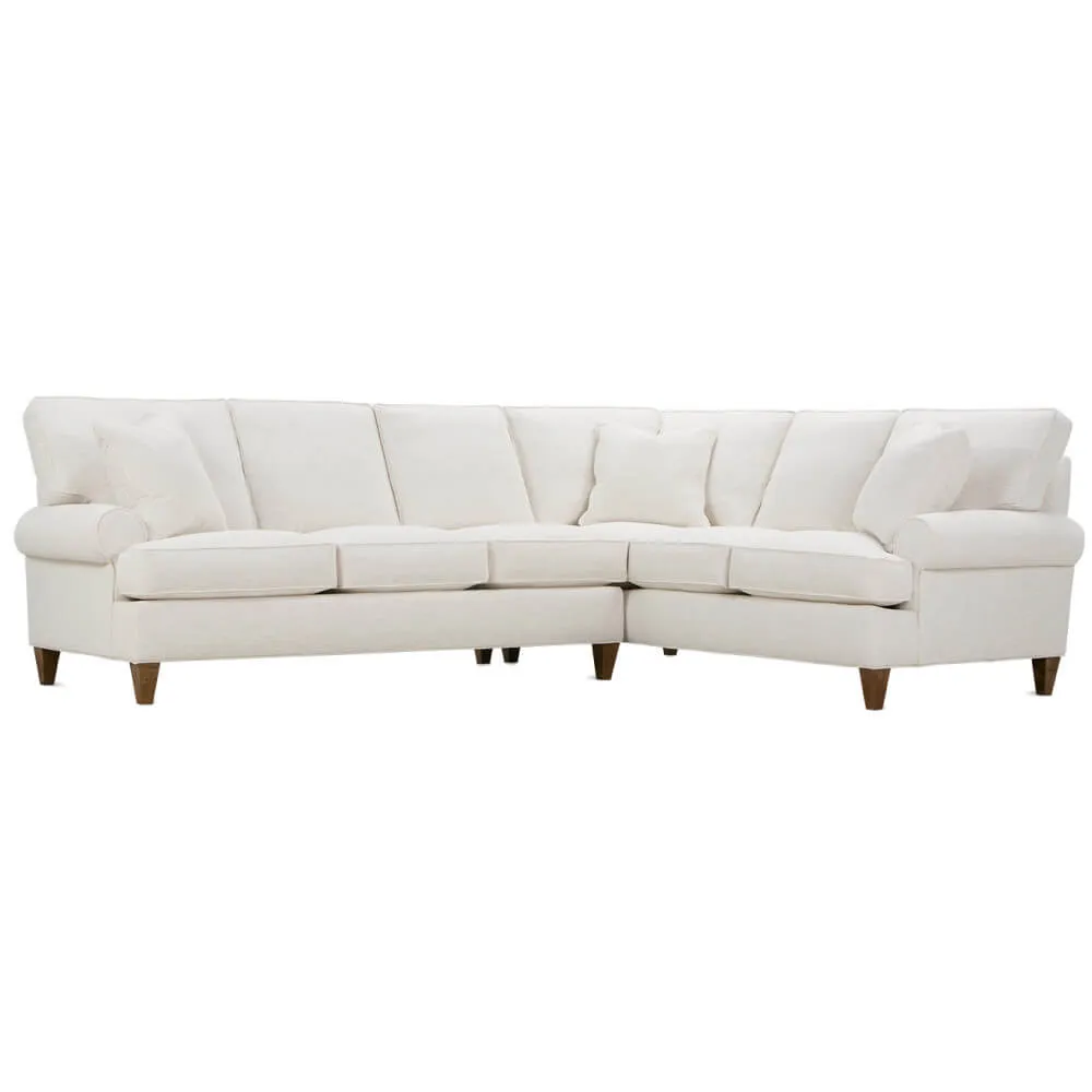 Cindy 3-Seat Left Seated End with Corner & Right Seated End in Nomad Snow
