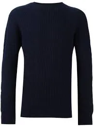 Crew Neck Pullover - Navy - LAST PIECE