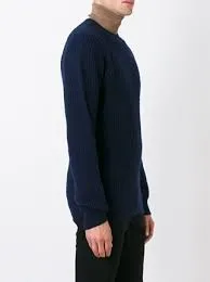Crew Neck Pullover - Navy - LAST PIECE