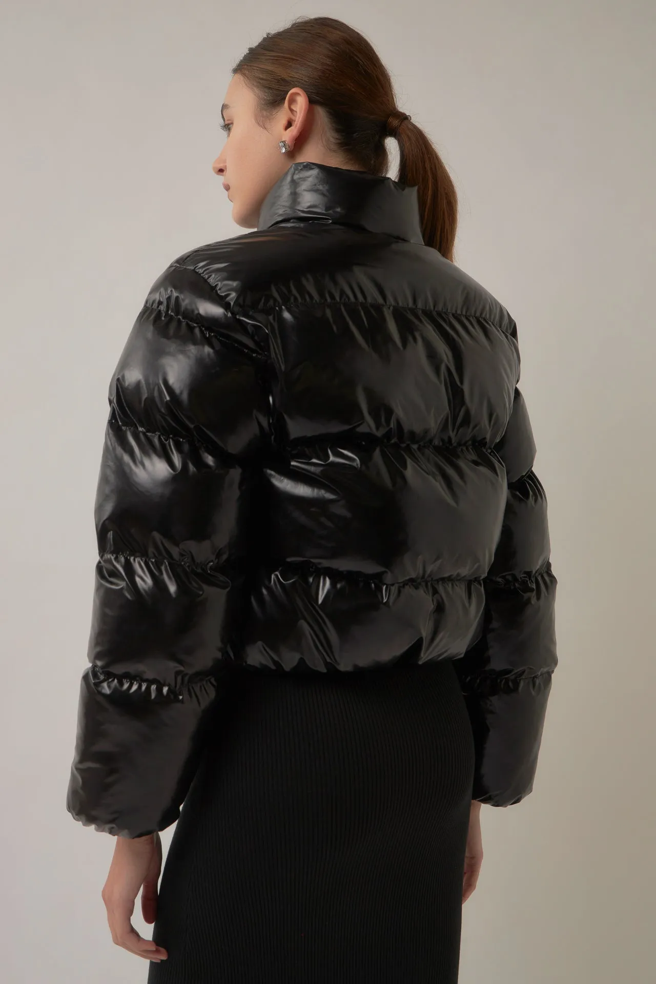 Cropped Puffer Down Jacket