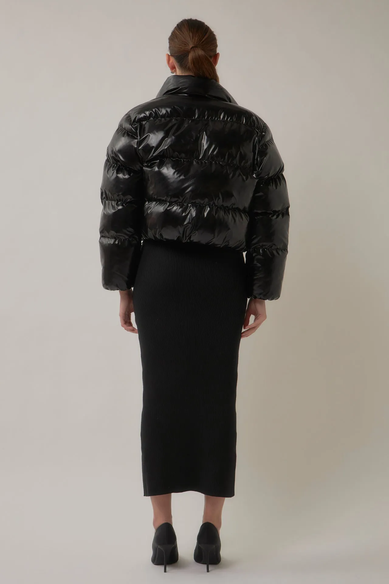 Cropped Puffer Down Jacket