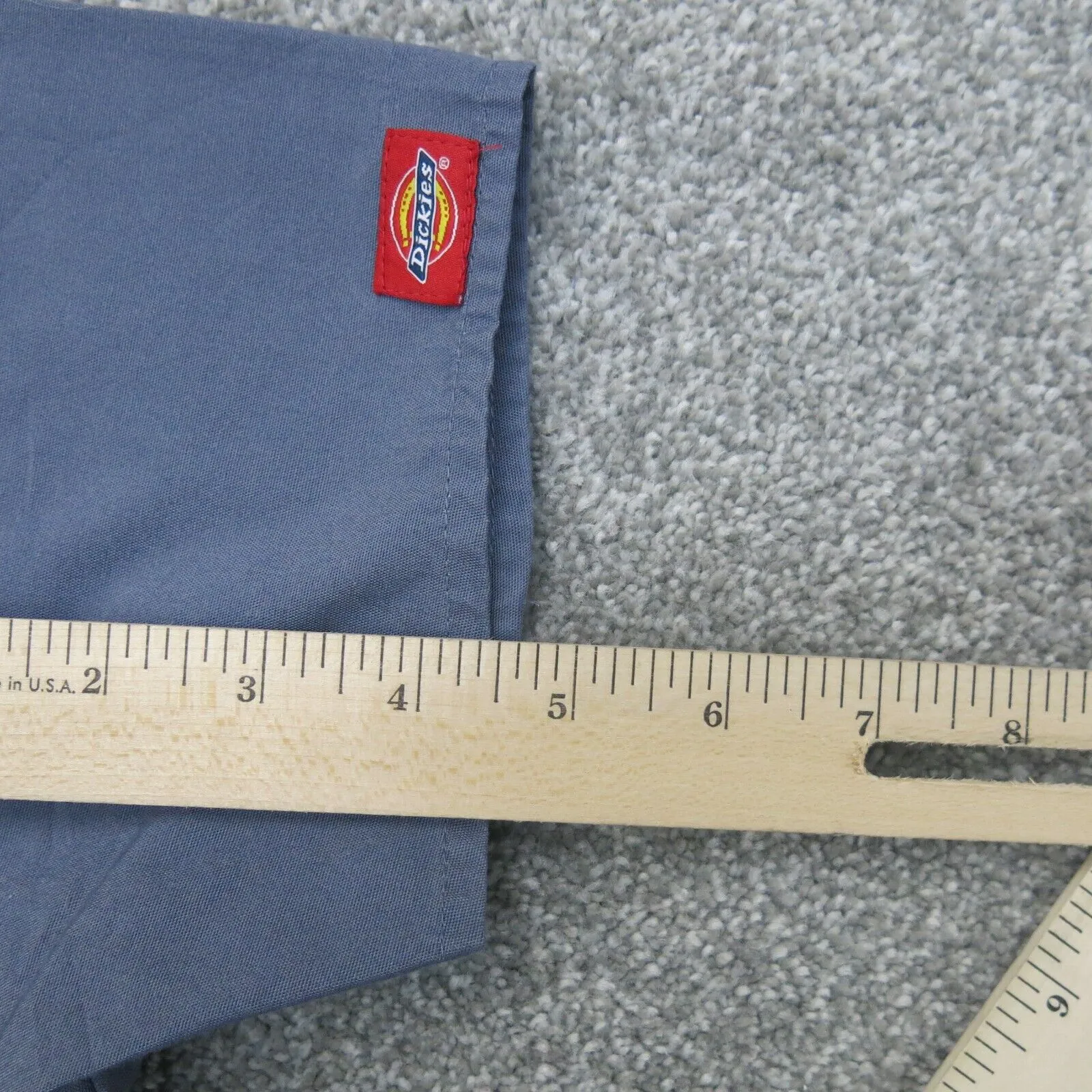 Dickies Womens Casual T Shirt Top V Neck Cap Sleeves Slate Blue Size XX Small