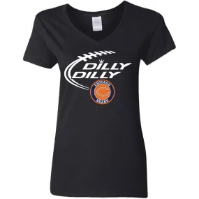 Dilly Dilly Chicago Bears Nfl Football Women V-Neck T-Shirt
