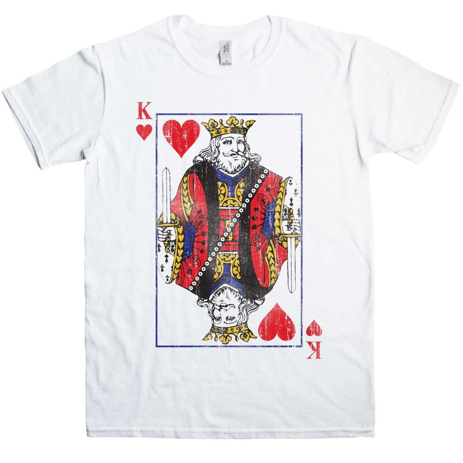 Distressed King Of Hearts T-Shirt