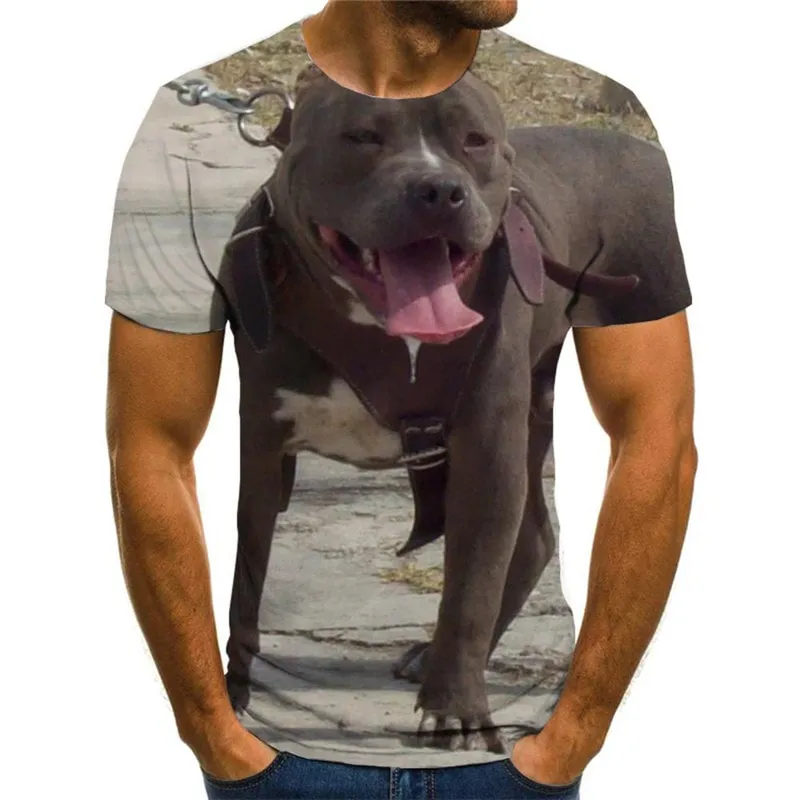 dog shirts Casual shirt 3D Puppy Cute animal art costume Cool big Smart dogs men's