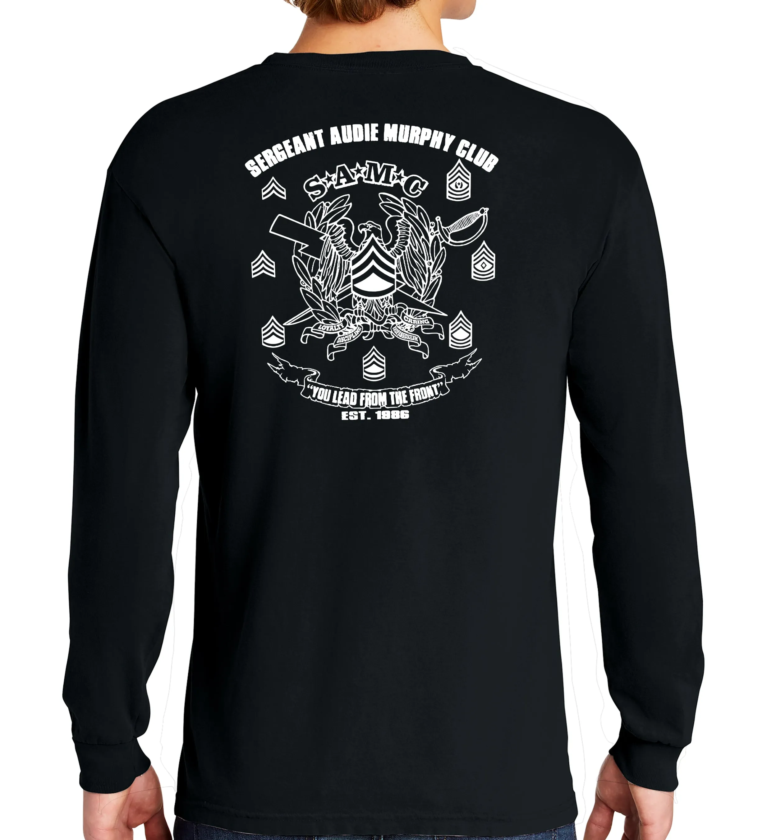 Doughboy SAMC PT Long Sleeve 50-50 Blend Unisex Shirt. This shirt IS approved for PT