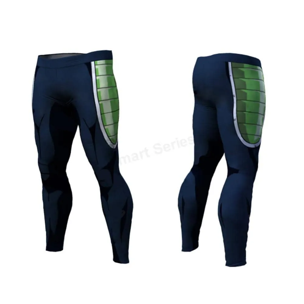 Dragon Warrior Blue Green Warrior Men's Leggings